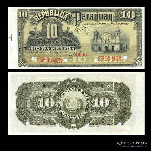 Paraguay. 10 Pesos Fuertes 1903. ... 
