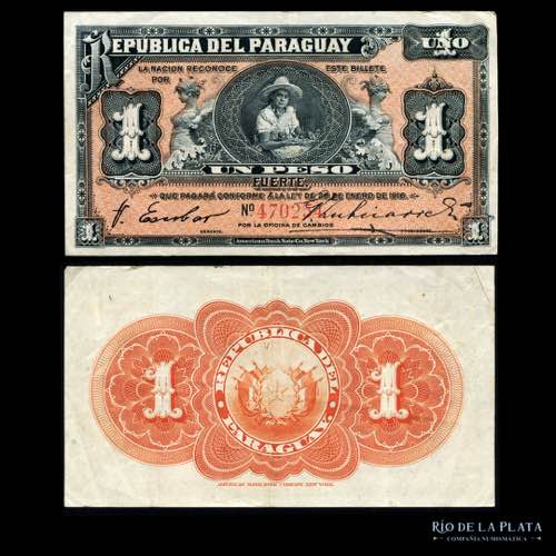 Paraguay. 1 Peso Fuerte 1916.  ... 