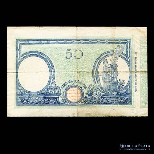Italia. 50 Liras 1926-36. Pick 47
