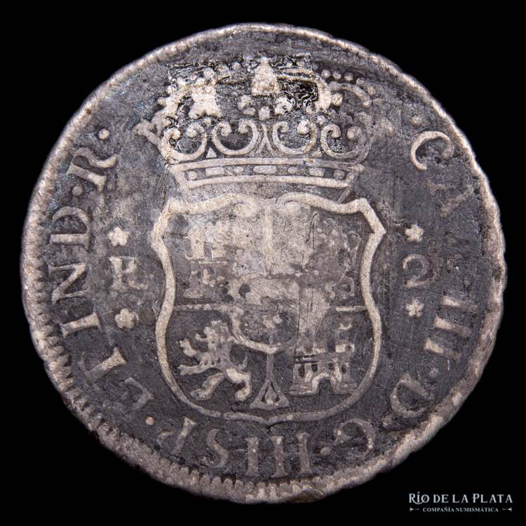 Lima. Carlos III. 2 Reales 1770 ... 