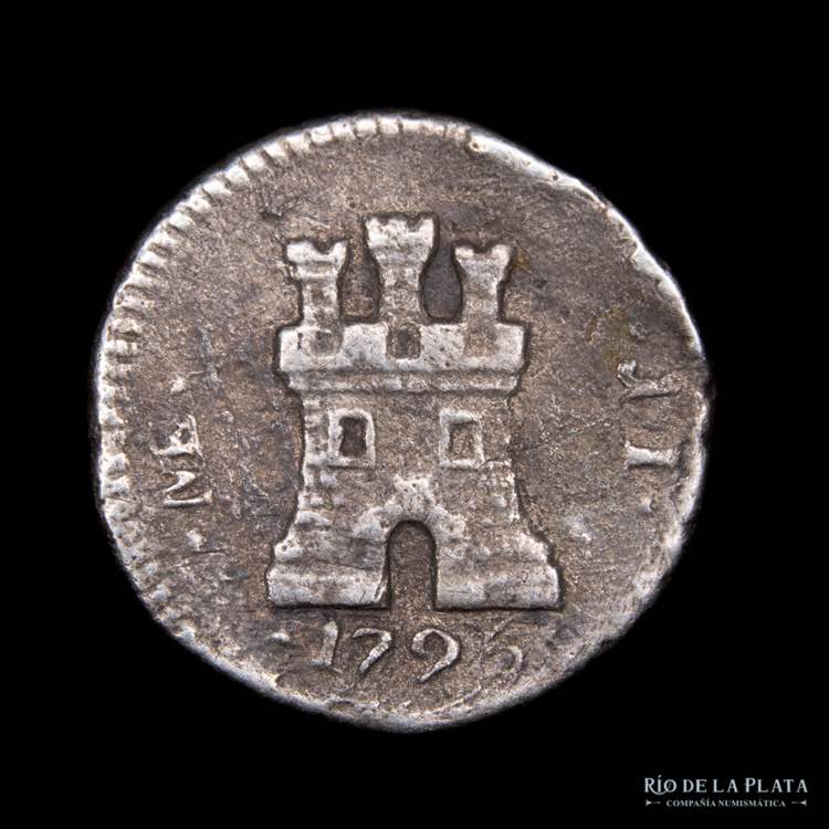 Lima. 1/4 Real 1795. AG.896; 13mm; ... 