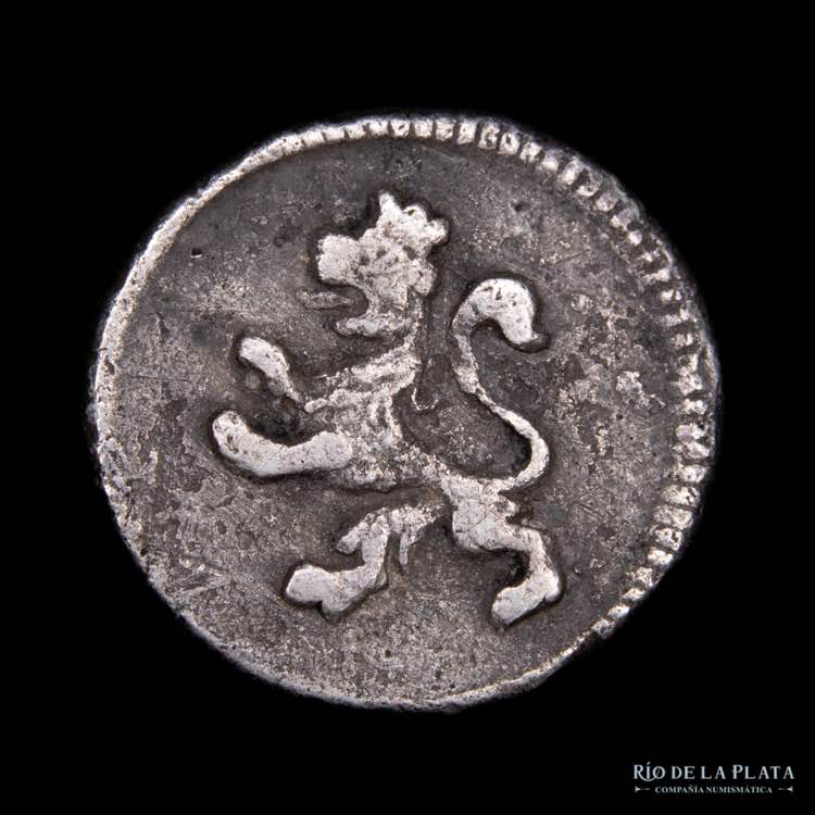 Lima. 1/4 Real 1810. AG.896; 13mm; ... 