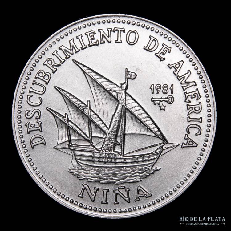 Cuba.  1 Peso 1981. Conmemorativa ... 