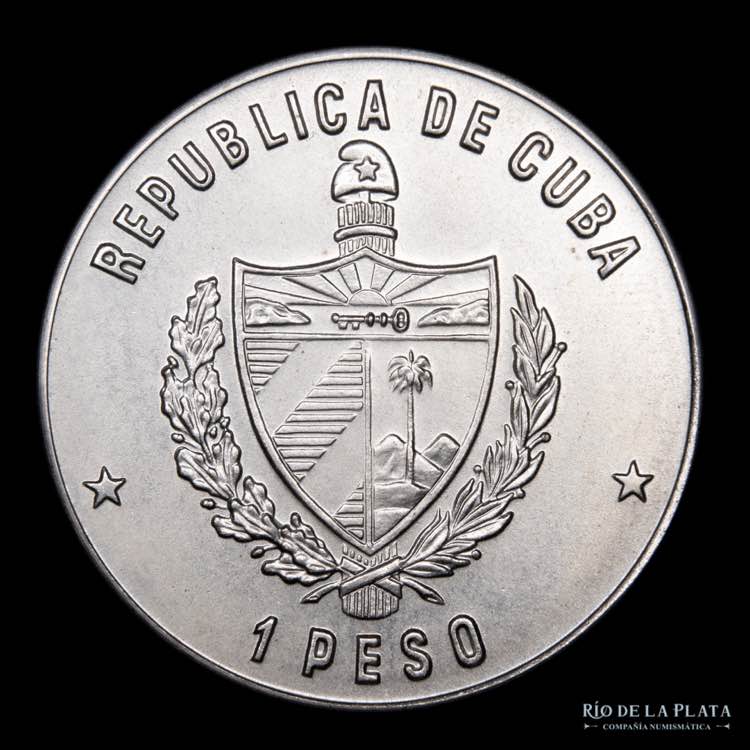 Cuba.  1 Peso 1989. Conmemorativa ... 