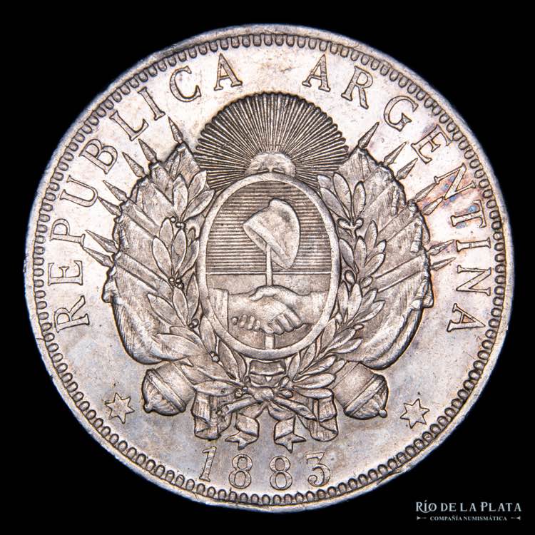 Argentina. 1 Peso 1883 Patacón. ... 