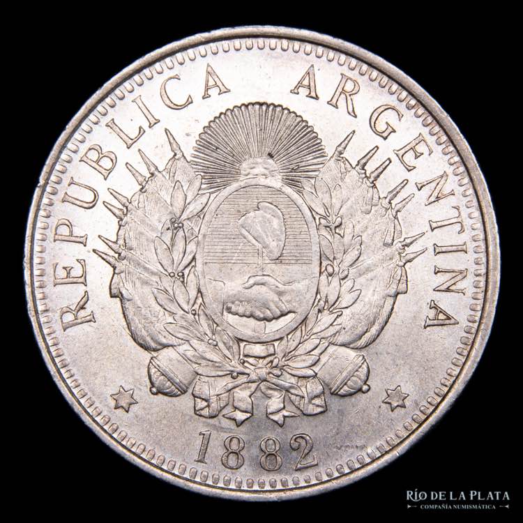 Argentina. 50 Centavos 1882.  1/2 ... 