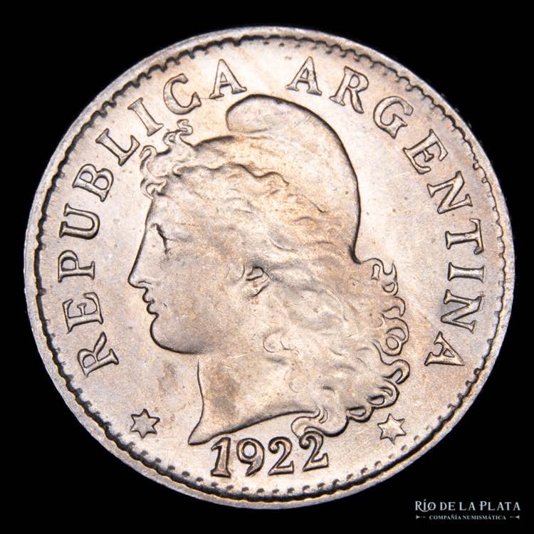 Argentina. 5 Centavos 1922 con ... 