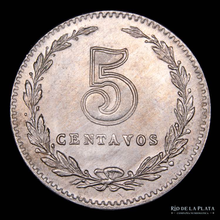Argentina. 5 Centavos 1922 con ... 
