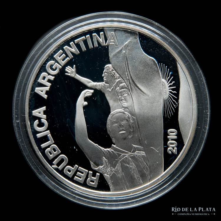 Argentina. 5 Pesos 2010. Copa ... 
