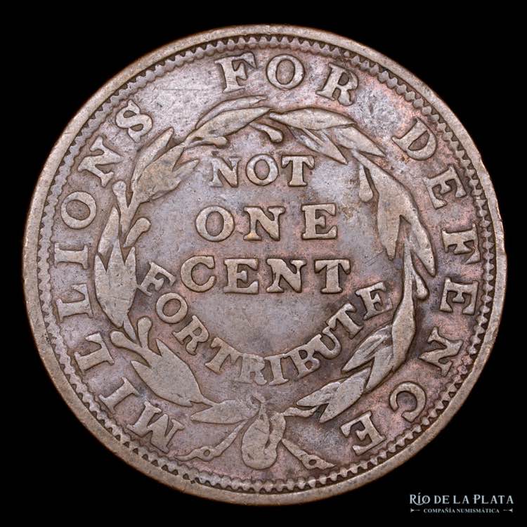 USA. Ficha. 1835.  Not Once Cent. ... 