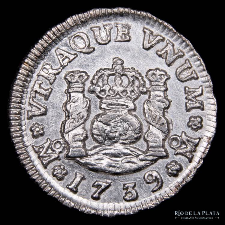 México. Felipe V. 1/2 Real 1739. ... 