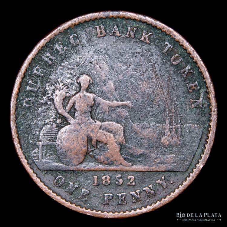Canadá. One Penny Token 1852 / 2 ... 