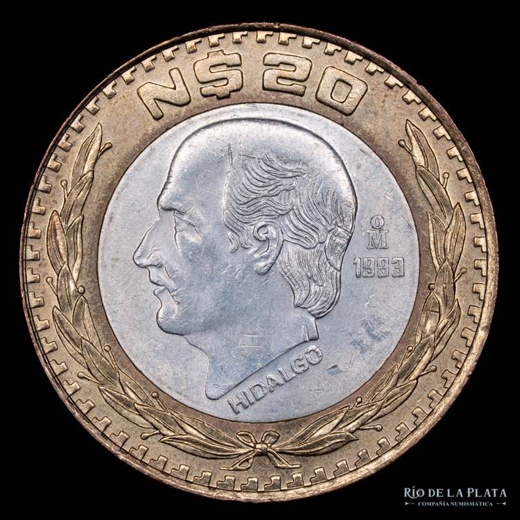 México. 20 Nuevos Pesos 1993. ... 