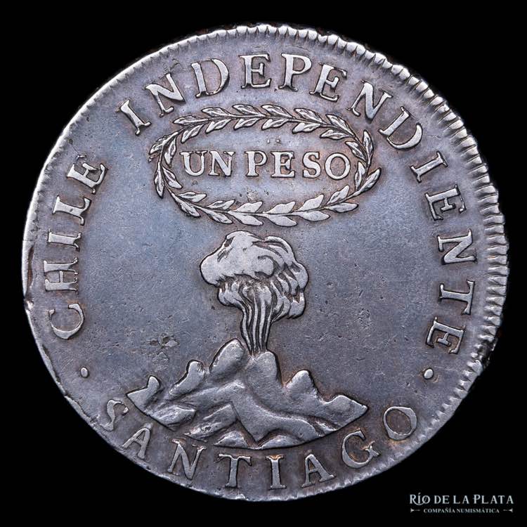 Chile 1 Peso 1817 FJ. Volcán. ... 