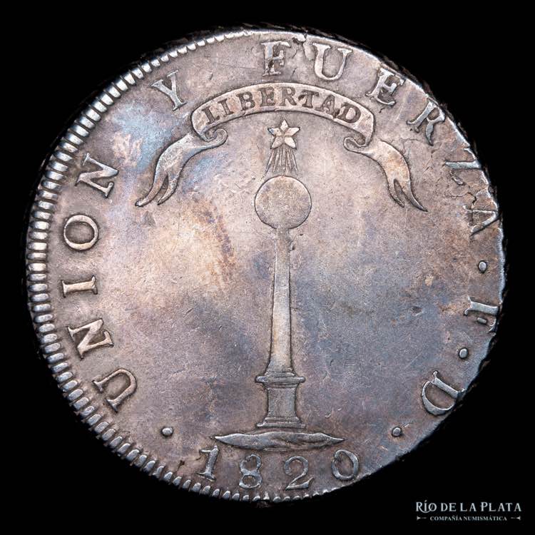 Chile 1 Peso 1820 FD. Volcán. ... 
