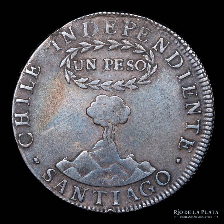 Chile 1 Peso 1820 FD. Volcán. ... 
