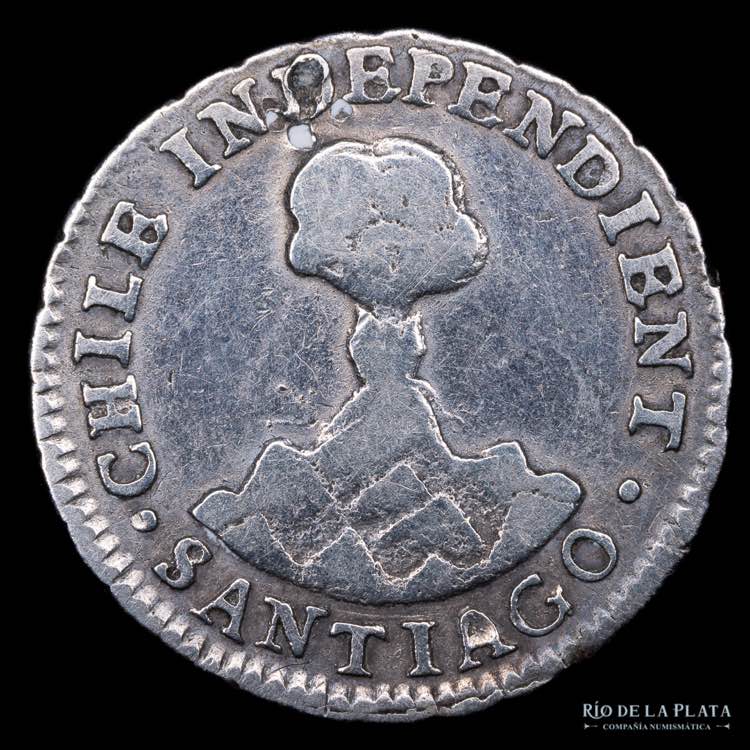 Chile. 1/2 Real 1833 J. Medio Real ... 