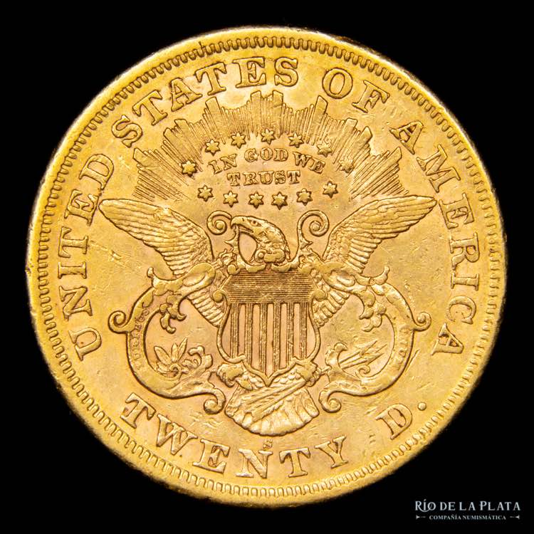 Estados Unidos. 20 Dollars 1869 S. ... 