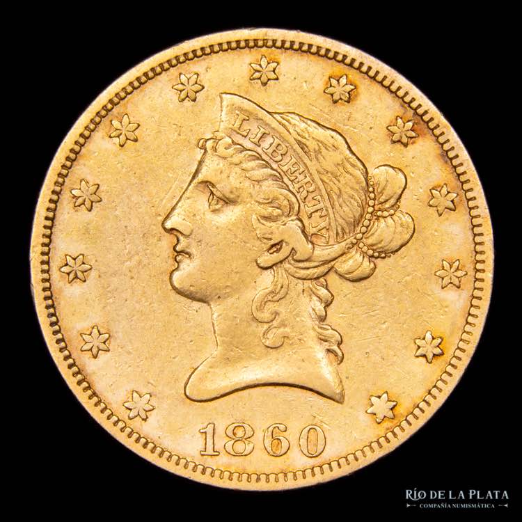 Estados Unidos. 10 Dollars 1860. ... 