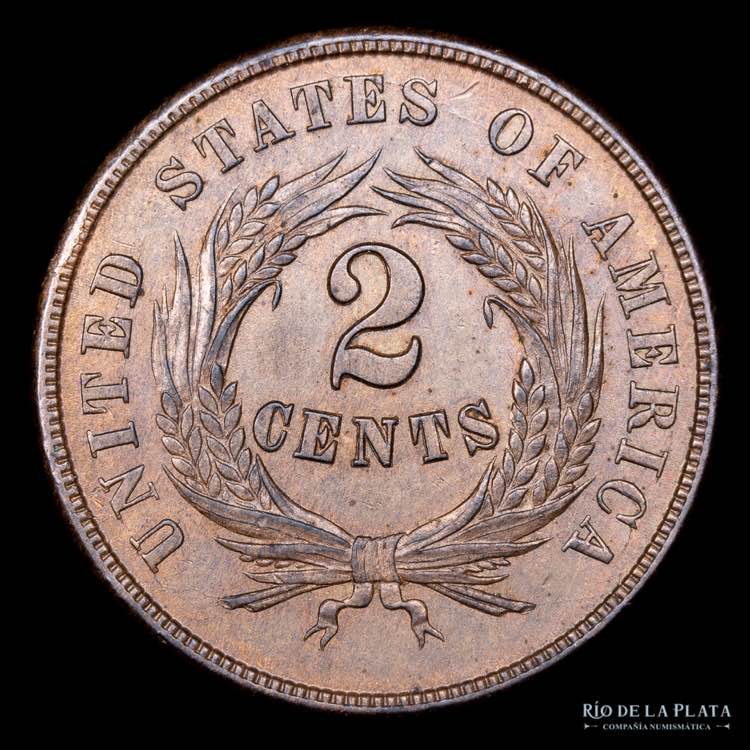 USA. 2 Cents 1864. Union Shield. ... 