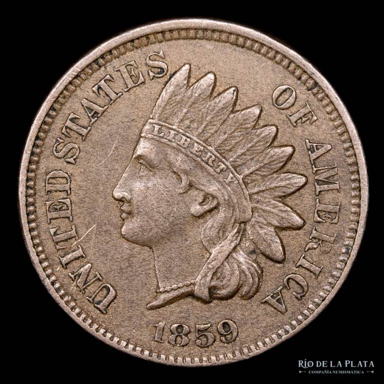 USA. 1 Penny 1859. Indian Head. ... 