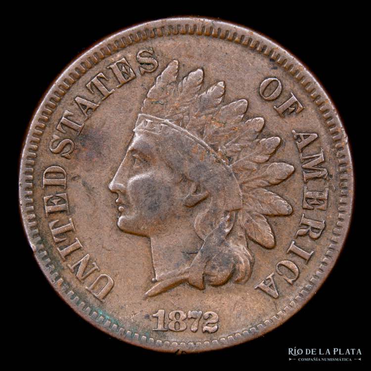 USA. 1 Penny 1872. Indian Head. ... 