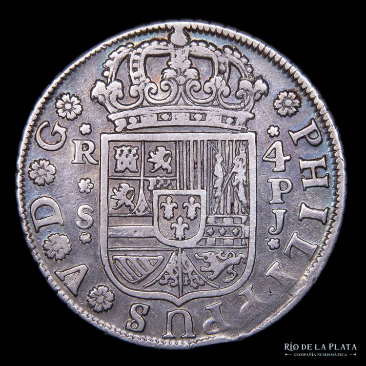 España. Felipe V. 4 Reales 1737 ... 