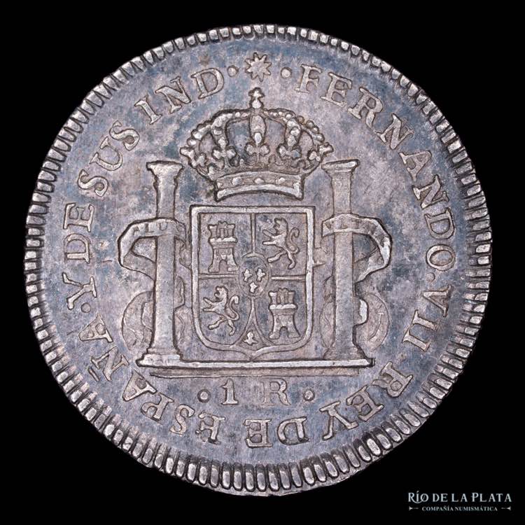 Mexico. Fernando VII. 1 Real 1808 ... 