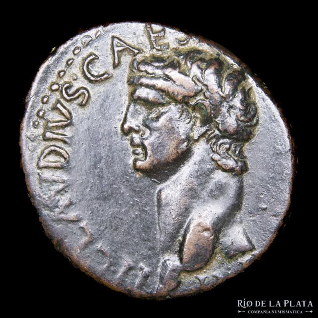 Claudius I 54-54AD, AE As. Rome ... 