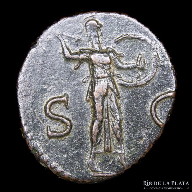 Claudius I 54-54AD, AE As. Rome ... 