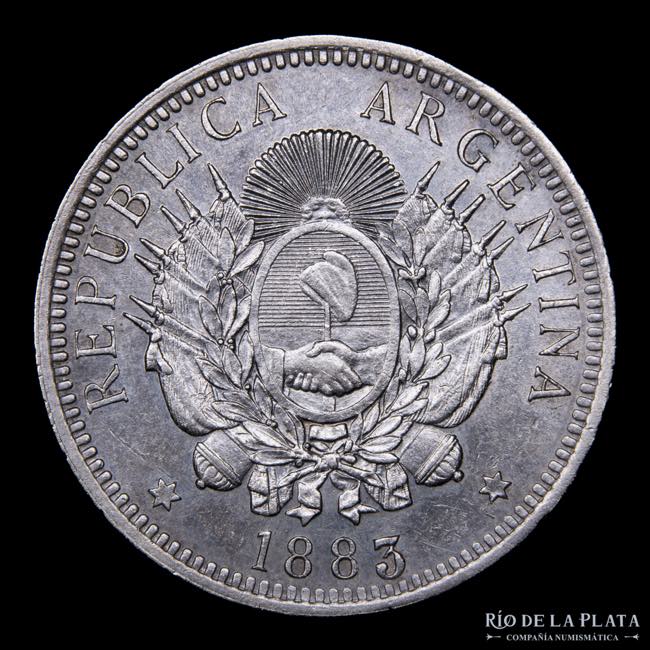 Argentina. 50 Centavos 1883. 1/2 ... 