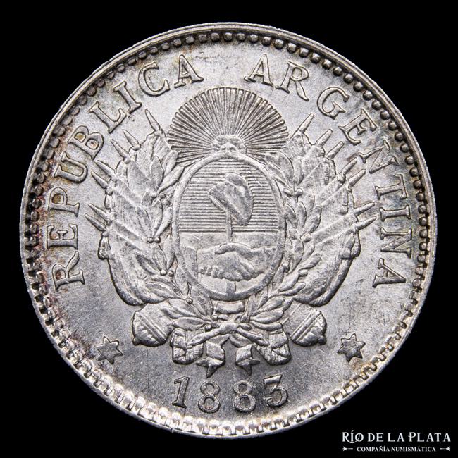 Argentina. 10 Centavos 1883. ... 
