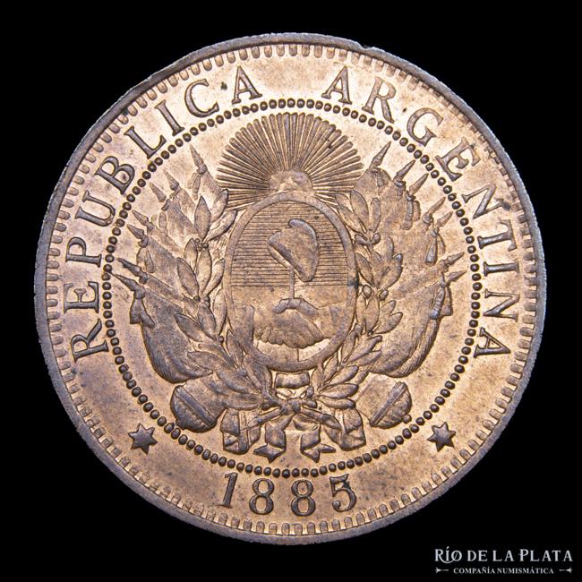 Argentina. 2 Centavos 1885. Buenos ... 