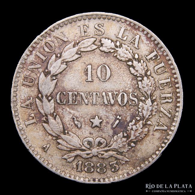 Bolivia. 10 Centavos 1883. Sin ... 