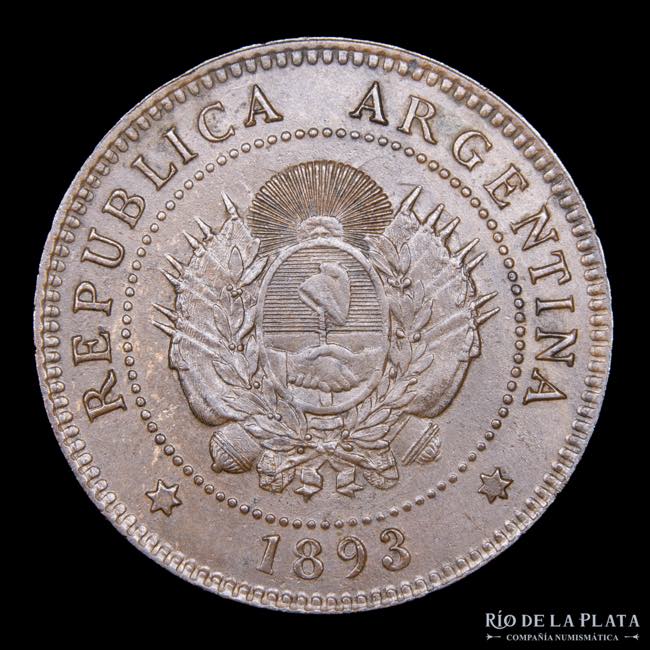 Argentina. 1 Centavo 1893. Buenos ... 