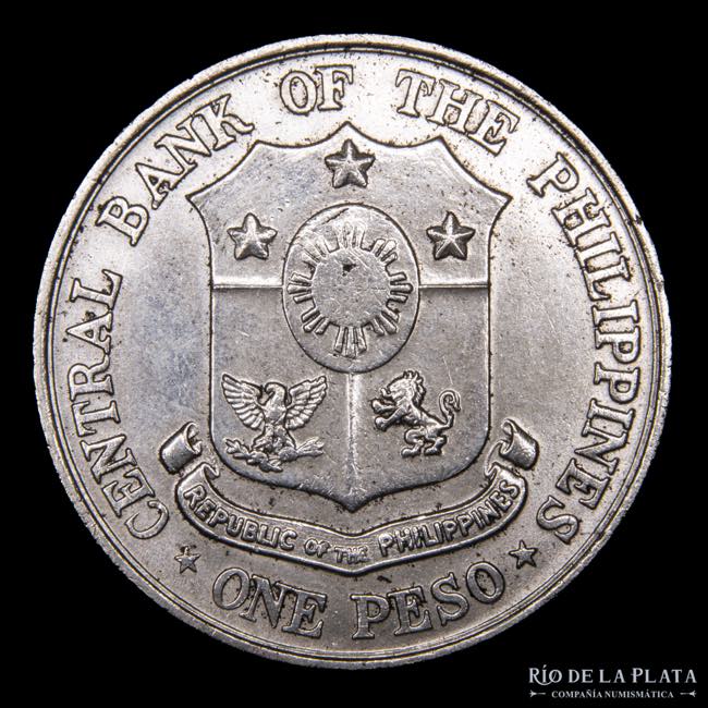 Filipinas. 1 Peso 1961. Jose Rizal ... 