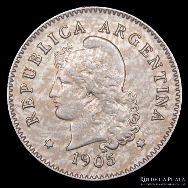 Argentina. 10 Centavos 1905. ... 