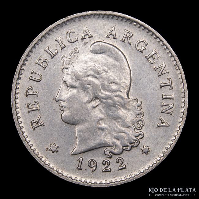 Argentina. 10 Centavos 1922. ... 