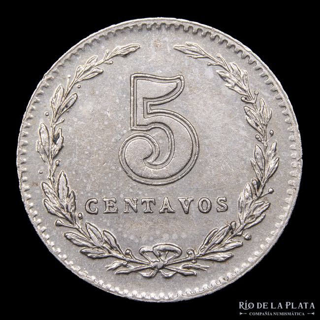 Argentina. 5 Centavos 1915. CuNi; ... 