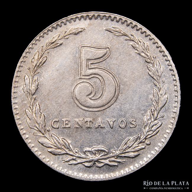 Argentina. 5 Centavos 1920. CuNi; ... 