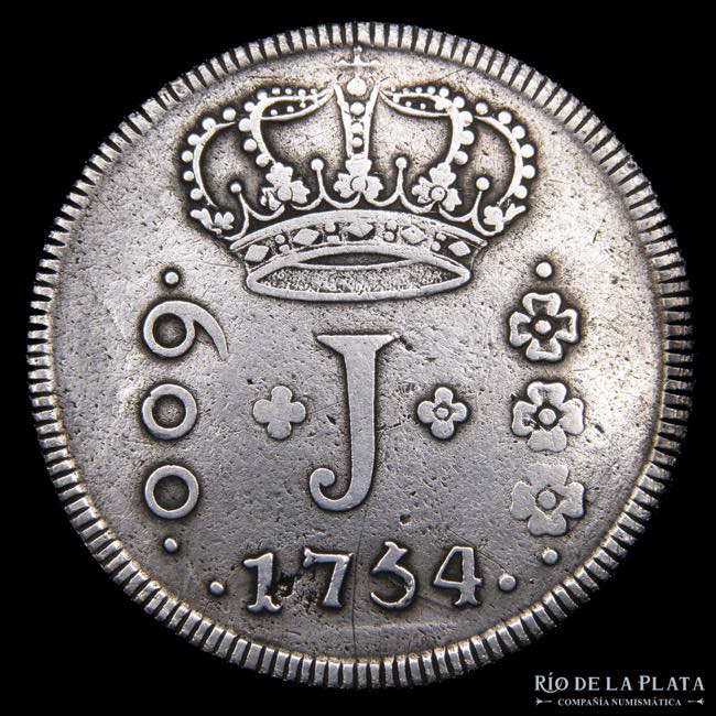 Brasil. José I. 600 Reis 1754 R. ... 