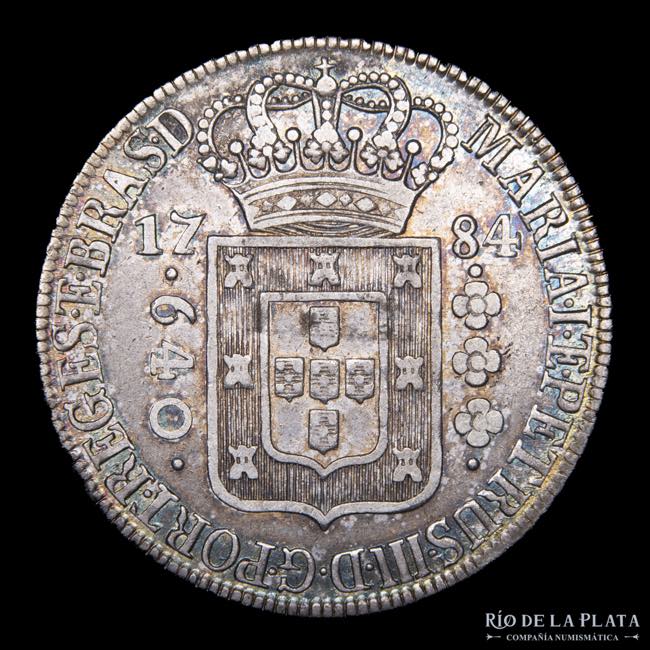 Brasil. María I. 640 Reis 1784. ... 