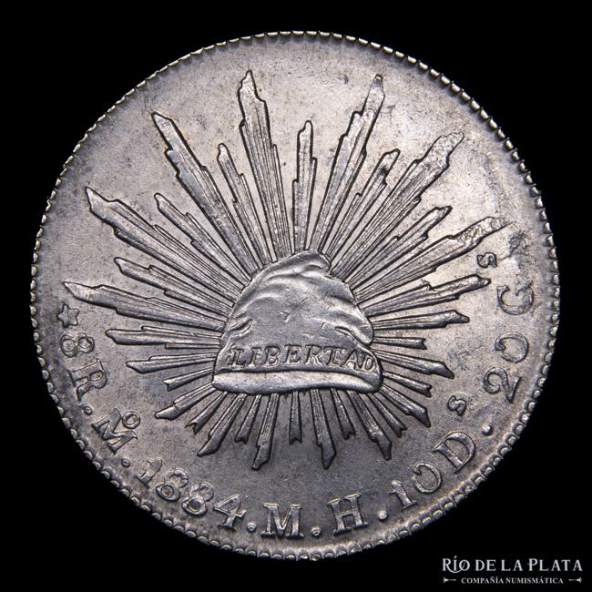México. República. 8 Reales 1884 ... 