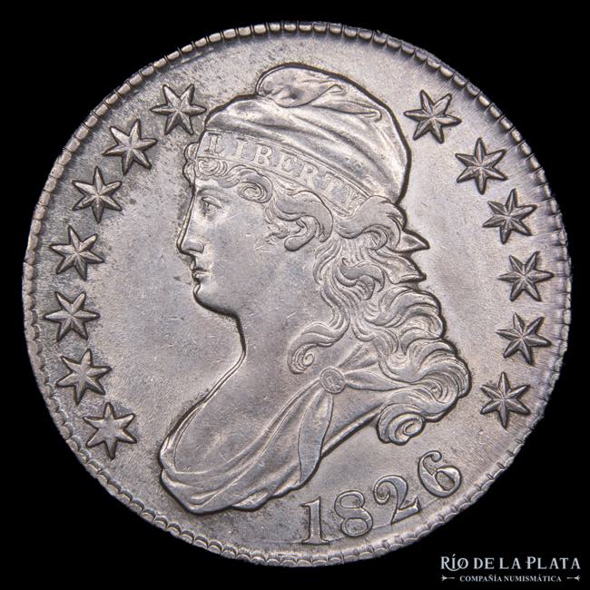 USA. Half Dollar 1826. Cupped ... 