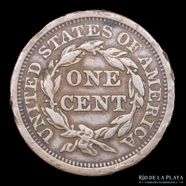 USA. 1 Cent 1849. Braided Hair. ... 