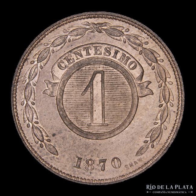 Paraguay. 1 Centésimo 1870. ... 