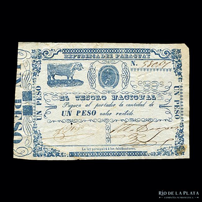 Paraguay. Tesoro Nacional. 1 Peso ... 