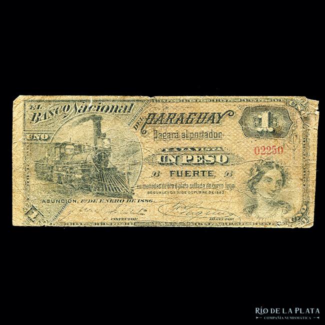 Paraguay. 1 Peso Fuerte 1883. El ... 