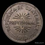 Guatemala. 25 Centavos 1915. CU, 23.0mm; ... 