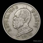 Haiti. 50 Centimes 1908. Cu-Ni, 29.0mm; ... 